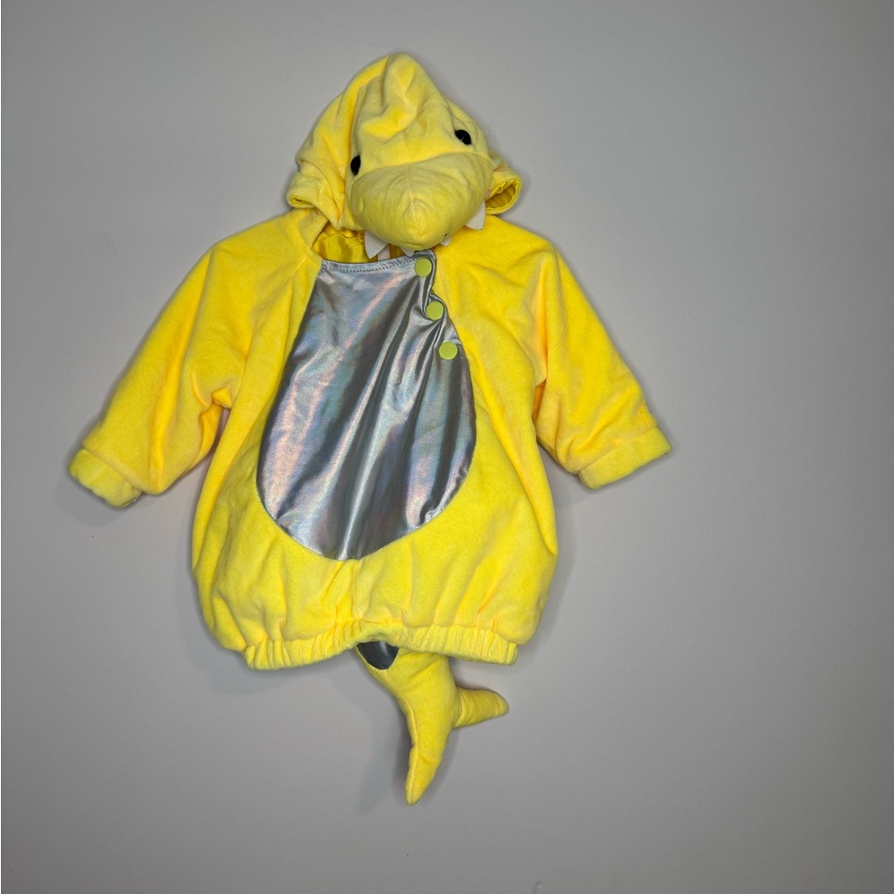 Yellow Baby Shark Costume with Silver Belly